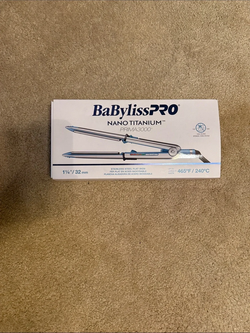 BaBylissPRO Nano Titanium Prima3000 Silver 1¼